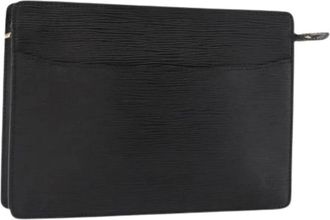 Louis Vuitton Pre-owned Clutches, female, Black, Size: ONE SIZE Pre-owned Leather Clutch
