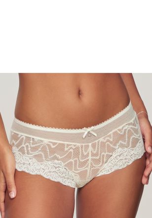 Lascana Panty LASCANA Romea, Damen, Gr. 48/50, beige (creme), Spitze, Obermaterial: 90% Polyamid, 10% Elasthan, Unterhosen Panty, aus dezent transparenter Spi