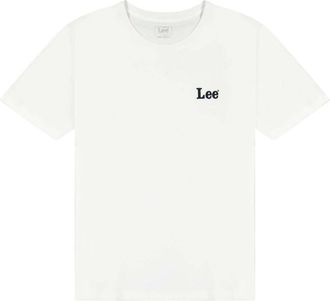 Lee T-Shirt LEE Lee T-Shirt Ss Small Logo Tee, Herren, Gr. L, weiss (wei&szlig;), Obermaterial: 100% Baumwolle CO., Shirts T-Shirt
