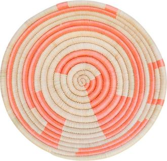 Indego Africa Mini Plateau Basket Orange in Hand-Dyed Sunflower Motif at Nordstrom