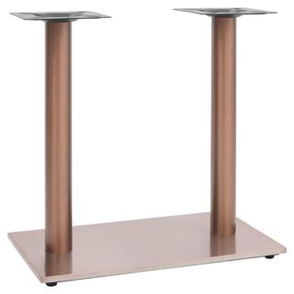Berkfield Home Bistro Table Leg Brass 70x40x72 cm Stainless Steel in Brown | Size: 70 x 40 x 72 cm