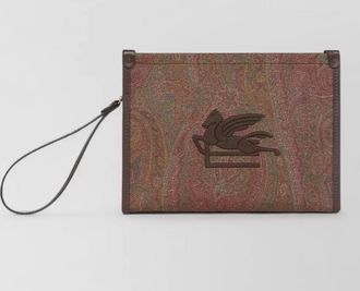 Etro arnica medium printed clutch bag