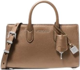 Michael Kors Scarlett Lederen Crossbody Tas - Dames - Handtassen - Bruin - ONE Size - Leer - Tassen
