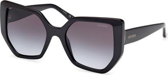 Guess GU00154 01B Womens Sunglasses Black Size 55