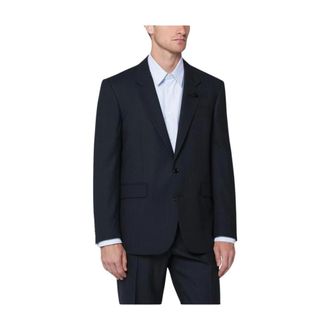 Lardini Heren, Jassen, Blauw, Maat: 2XL Wol