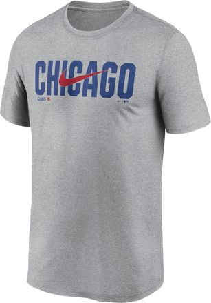 Nike Chicago Cubs Swoosh Legend Nike Mens Dri-FIT MLB T-Shirt in Grey | NKGK06GEJ-RSQ