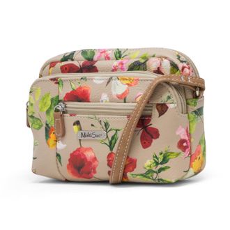 MultiSac Womens Mini Dynamic Crossbody Bag, Butterfly/Nude, One Size