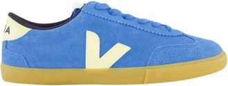 Veja Blauwe Suede Volley Sneaker - Dames - Sneakers - Blauw - 37 EU - Schoenen