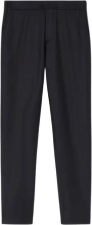 Loro Piana Stad Flanellen Broek - Heren - Straight fit broeken - Blauw - M - Broeken