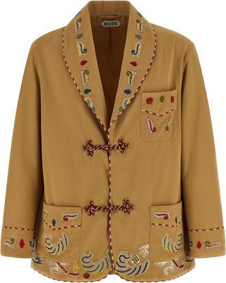 Bode Beige Cotton Mens Blazer