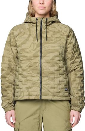 Mountain Hardwear Stretchdown Lightweight Zip Hoodie in Landslide Rockstrata at Nordstrom, Size X-Large