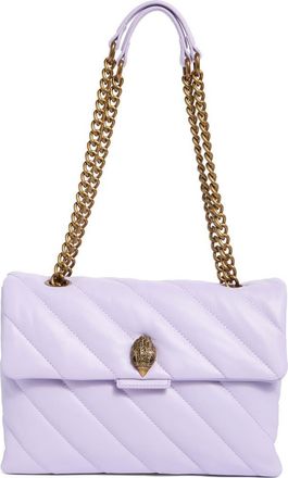 Kurt Geiger Large Soho Quilted Leather Shoulder Bag in Light/pastel Purple at Nordstrom Rack