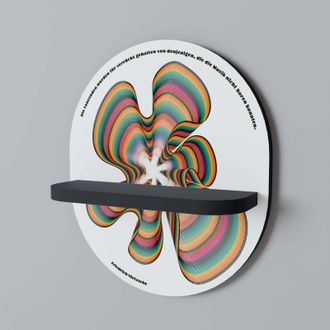 OEM Ecos Nost&aacute;lgicos [de] Estante Ovalado Negro