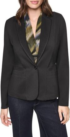 DKNY Soho Ponte One Button Blazer in Black at Nordstrom, Size X-Large