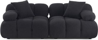 TOV Furniture Calliope Vegan Shearling Modular Loveseat