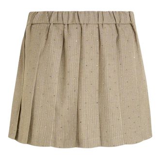 P.A.R.O.S.H. P.a.r.o.s.h., Rokken, Dames, Beige, XS, Wol, Palais Skirt