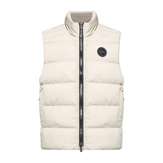 Canada Goose Vests, male, Beige, Size: S Crofton Down Vest