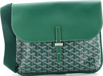 Goyard Coursier Messenger Bag Coated Canvas and Leather