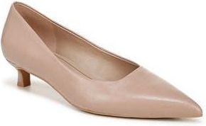 Naturalizer Natalia Pointed Toe Kitten Heel Pump in Warm Taupe Tan Leather at Nordstrom Rack, Size 7.5