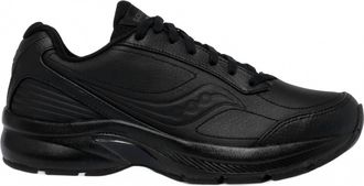Saucony Womens Omni Walker 3 Wide Shoe In Triple Black