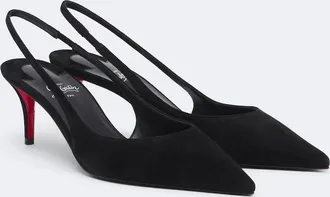 Christian Louboutin Miss Z suede slingback pumps