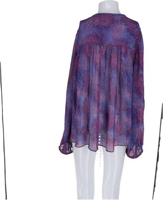 Isabel Marant Ametissa Blouse in Purple Silk