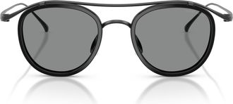 Giorgio Armani 0ar6179t Titanium Double Bridge Sunglasses