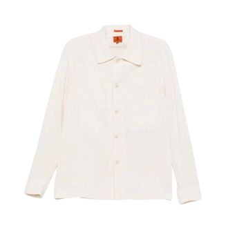 Barena Casual Shirts, male, Beige, Size: XL Button Pocket Shirt Jacket