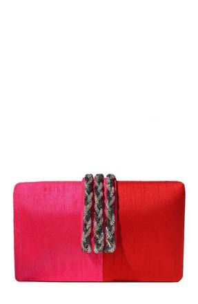 Simitri Braided Fringe Clutch in Gulaab at Nordstrom
