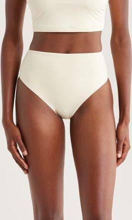 Bondi Born Poppy High Waist Bikini Bottoms in Porcelain at Nordstrom Rack, Size X-Large