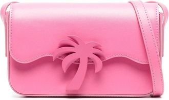Palm Angels Bridge leather crossbody bag - women - Calf Leather/Cotton - One Size - Pink