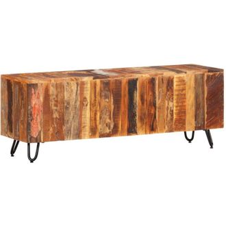 vidaXL vidaXL Mobile Porta TV 110x30x40 cm in Legno Massello Riciclato