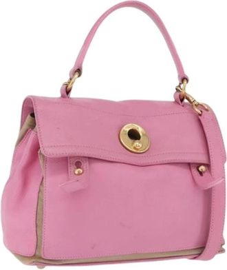 Saint Laurent Pre-owned Vintage Hand Bag - Dames - Vintage Handtas - Roze - ONE Size - Leer - Vintage
