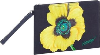 Kenzo Navy Bloemen Heren Heuptas - unisex - Portefeuilles - Blauw - ONE Size - Katoen - Accessoires