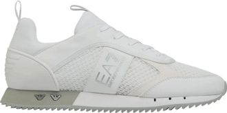 Emporio Armani Stijlvolle witte sneakers - Heren - Sneakers - Wit - 44 2/3 EU - Schoenen