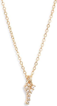 Set & Stones Gemma Initial Necklace in Gold /Y at Nordstrom