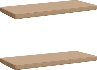 vidaXL Cojines Para Banco De 2 Piezas Vught 2 Uds. 100% Poli&eacute;ster Vidaxl