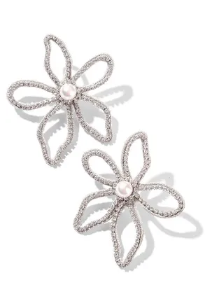 Deepa Gurnani Felicity Flower Post Earrings