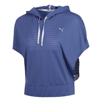 Puma (WMNS) PUMA Neo-Future Hooded Top Blue 519722-01