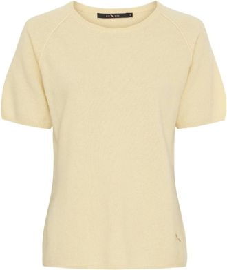 BTF-CPH Camiseta de Cachemira y Merino - Knitwear - Mujer - Amarillo - 2XL