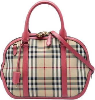 Burberry Pre-owned The Orchard Handbag - Dames - Vintage Handtas - Veelkleurig - ONE Size - Leer - Vintage