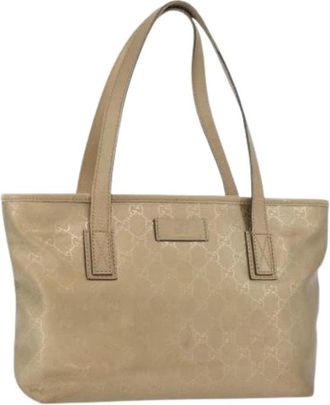 Gucci Pre-owned Tote Bags, female, Beige, Size: ONE SIZE Pre-owned Vintage Tote Bag