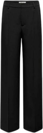 Only Wijde Pijpen Broek Hoge Taille - Dames - Wijde Broeken - Zwart - XL L32 - Polyester - Broeken