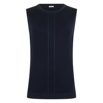 Malo Dames, Tops, Blauw, Maat: XL Zijde