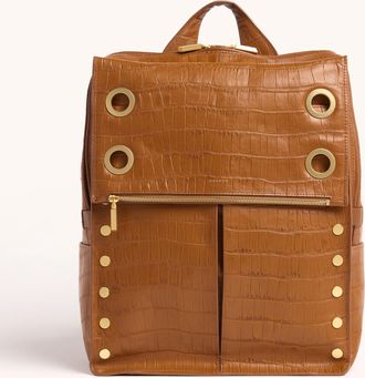Hammitt Hammitt Montana Backpack Canyon Crocco Brushed Gold XL