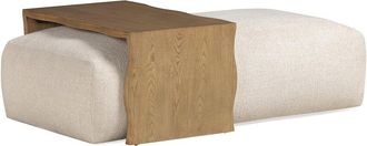 TOV Furniture Tov Furniture Spencer Performance Basketweave Ottoman With Bridge Table