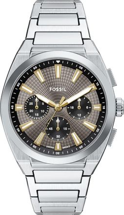 Fossil Everett Chronograph Bracelet Watch, 42mm in Silver/Grey at Nordstrom