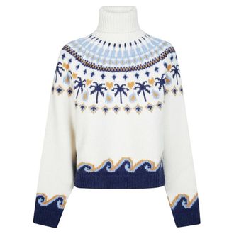 Alanui Sweet Winter Turtleneck - female - Alanui - Turtlenecks - White - S - Knitwear