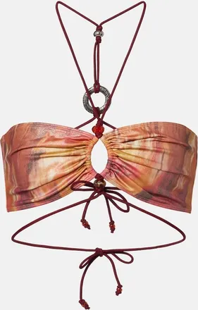 Isabel Marant Analia printed bikini top