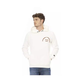 Automobili Lamborghini Cotton Sweater met Zakken - Heren - Hoodies - Wit - M - Katoen - Hoodies & sweatvesten